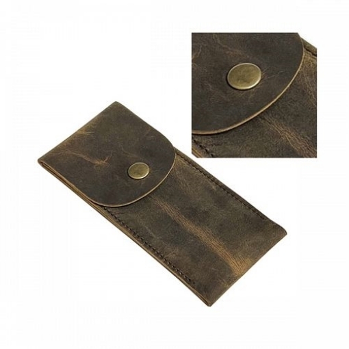 Picture of Lamali Frigate Handmade Leather Pencil Case | Χειροποίητη Δερμάτινη Κασετίνα - 7.5 x 17 cm