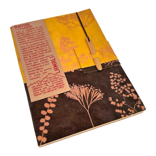 Picture of Lamali Bamsa Fusion Χειροποίητο Art Journal 15 x 21 cm - Yellow/Black, 108 σελ