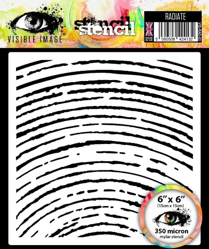 Picture of Visible Image Στένσιλ 6" x 6" - Radiate