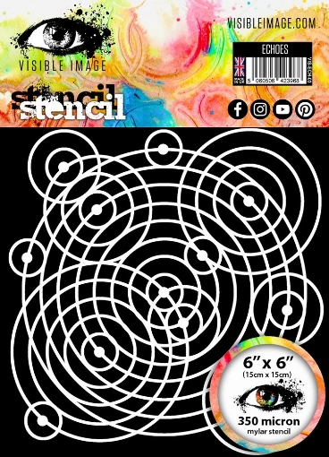 Picture of Visible Image Στένσιλ 6" x 6" - Echoes