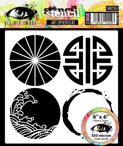Picture of Visible Image Στένσιλ 6" x 6" - Art Spheres #2