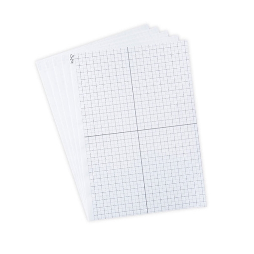 Picture of Sizzix Sticky Grid Sheets | Αυτοκόλλητα Φύλλα Ευθυγράμμισης & Σταθεροποίησης για Die-Cutting & Stamping, 5τεμ.