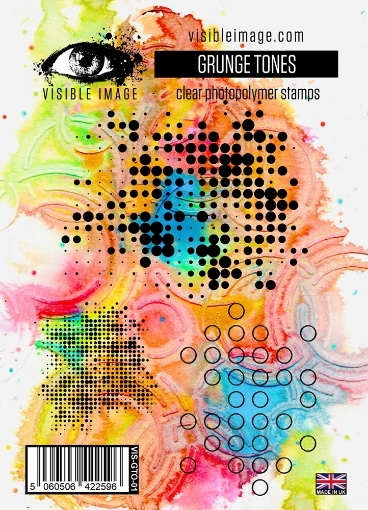 Picture of Visible Image Διάφανες Σφραγίδες A6 - Grunge Tones, 3τεμ.