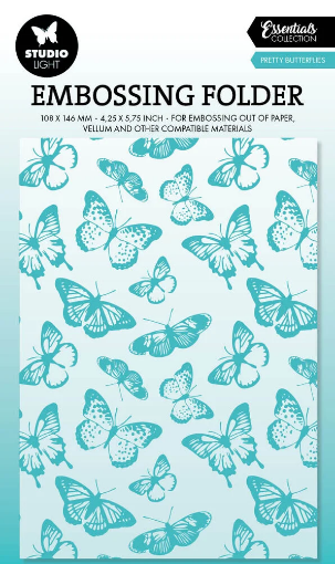 Picture of Studio Light Pretty Butterflies | 3D Embossing Folder με Ανάγλυφες Πεταλούδες 10,5 x 14,8 cm