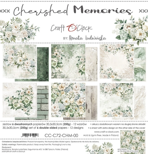 Picture of Craft O'Clock Συλλογή Χαρτιών  Scrapbooking 12" x 12" - Cherished Memories