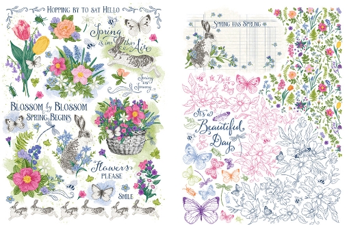 Picture of Graphic 45  Rub-On Φύλλα Μεταφοράς Εικόνας 6" x 8" - Spring Is In The Air  