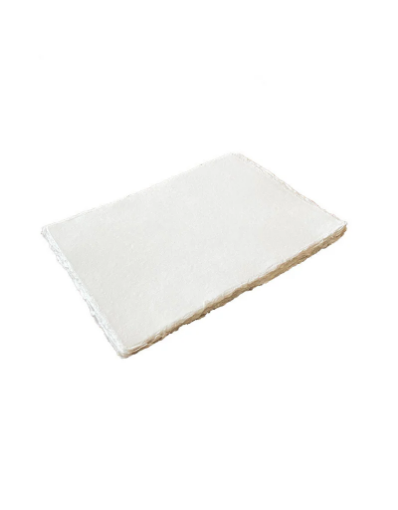 Picture of Olino Paperworks Cotton Paper With Deckled Edge | Χειροποίητο Βαμβακερό Χαρτί A4, 125gsm, Λευκό, 10 τεμ.