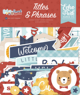 Picture of Echo Park Διακοσμητικά Cardstock Εφήμερα - Baby On Board, It's A Boy, Titles & Phrases, 32τεμ.