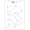 Picture of Sizzix Σετ με Διάφανες Σφραγίδες και Στένσιλ by Stacey Park - Drip, Drip, Drop, 3τεμ.