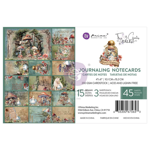Picture of Prima Marketing  Journaling Cards Κάρτες Journaling 4" x 6" - Return To Wonderland, 45τεμ.