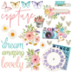 Picture of Simple Stories Simple Pages Scrapbooking Page Kit- Simple Vintage Flower Shoppe, 91τεμ
