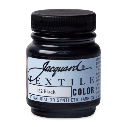Picture of Jacquard Textile Color Χρώμα Για Ύφασμα 67ml - Black (Μαύρο)
