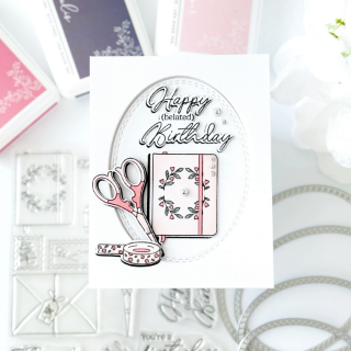 Picture of Pinkfresh Studio Layering Stencils | Σετ Στένσιλ με Vintage Αλληλογραφία - Classic Correspondence, 5 τεμ.