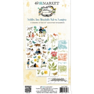 Picture of 49 & Market Rub-Ons Φύλλα Μεταφοράς Εικόνας 6" x 12" | Toddler Time – Blendable, 3τεμ.
