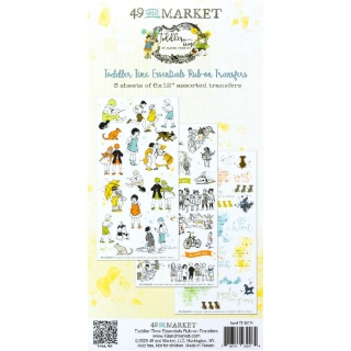 Picture of 49 & Market Rub-On Transfer Set 6" x 12" | Φύλλα Μεταφοράς Εικόνας – Toddler Time Essentials, 3τεμ.