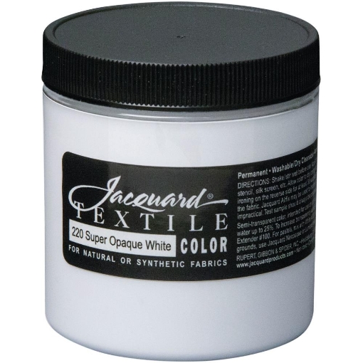 Picture of Jacquard Textile Color Χρώμα Για Ύφασμα 256ml - Super Opaque White (Υπερ-Αδιαφανές Λευκό)