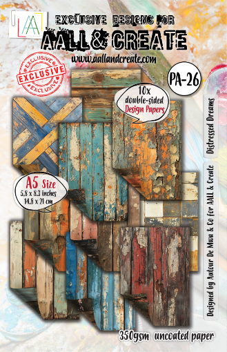 Picture of Aall and Create Design Paper Timber Tints, Distressed Dreams  -  Χαρτιά Scrapbooking Διπλής Όψης A5 