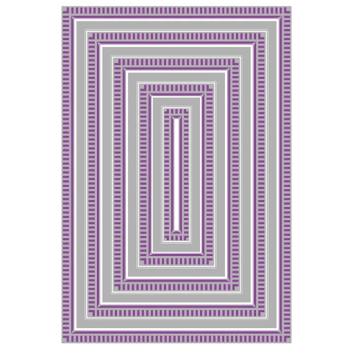 Picture of Sizzix Framelits Μήτρες Κοπής by Stacey Park -  Fanciful Reversed, Renee Deco Rectangles, 9τεμ.