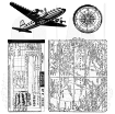 Picture of Stampers Anonymous Tim Holtz Σφραγίδες Cling CMS102 – Air Travel