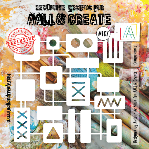 Picture of Aall & Create Stencil Nr 107 Components - Στένσιλ