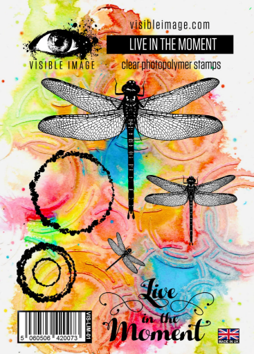 Picture of Visible Image Διάφανες Σφραγίδες A6 - Live In The Moment, 6τεμ. 
