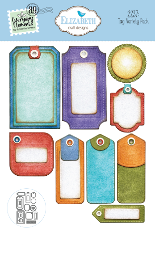 Picture of Elizabeth Craft Designs Μήτρες Κοπής - Sunny Days, Tag Variety Pack, 21τεμ. 