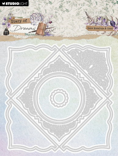 Picture of Studio Light Μήτρες Κοπής - Diary Dreams, Lace Envelope & Card, 12τεμ.