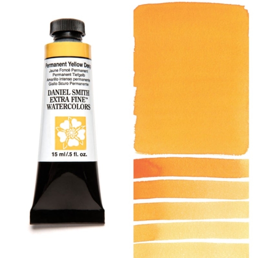 Picture of Daniel Smith Extra Fine Watercolor Tube | Χρώμα Ακουαρέλας σε Σωληνάριο – Permanent Yellow Deep