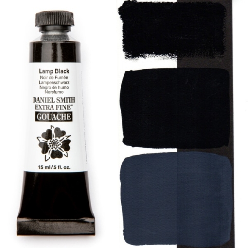 Picture of Daniel Smith Extra Fine Gouache 15ml - Lamp Black