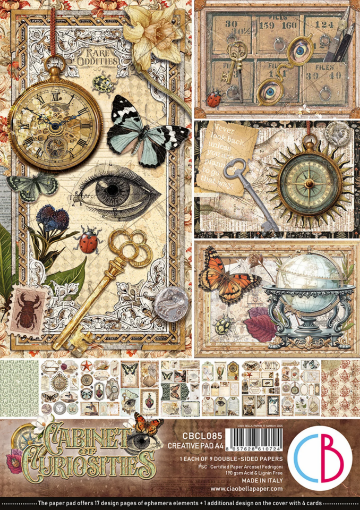Picture of Ciao Bella Creative Pad  A4 - Cabinet of Curiosities     
