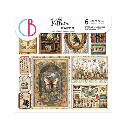 Picture of Ciao Bella Vellum Pad  6" x 6" - Cabinet of Curiosities   