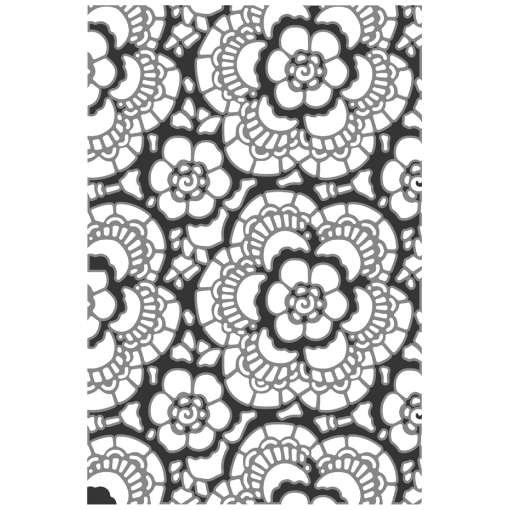 Picture of Sizzix 3D Texture Fades Embossing Folder Μήτρα για Ανάγλυφα  By Tim Holtz - Vault Lace