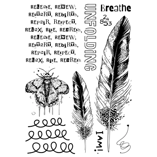 Picture of Sizzix Studio The R’s Have It by Cat Kerr | Σετ Διάφανων Σφραγίδων & Stencils, 13 τεμ.