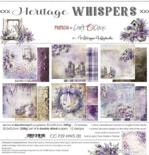 Picture of Craft O'Clock Συλλογή Χαρτιών  Scrapbooking 12" x 12" - Heritage Whispers
