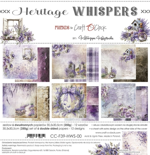 Picture of Craft O'Clock Συλλογή Χαρτιών  Scrapbooking 12" x 12" - Heritage Whispers