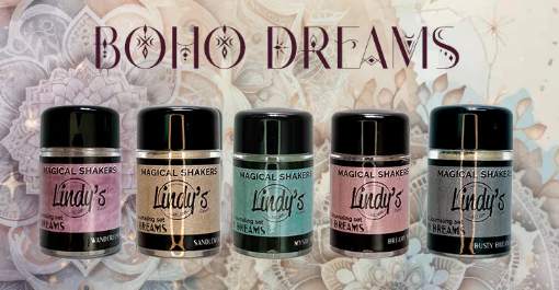 Picture of Lindy's Stamp Gang Magical Shaker 2.0 Σετ Xρωστικές σε Σκόνη - Nuneka's Boho Dreams, 5τεμ. 