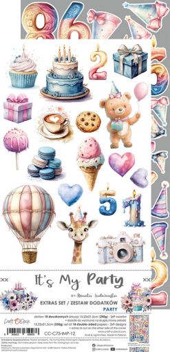 Picture of Craft O'Clock  Extras Set Διακοσμητικά Εφήμερα- It's My Party