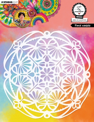 Picture of Studio Light Art By Marlene Στένσιλ 8" x 8" - Floral Mandala