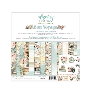 Picture of Mintay Papers Μπλοκ Scrapbooking Διπλής Όψης 8'' X 8" - Bon Voyage 