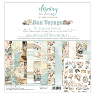 Picture of Mintay Papers Συλλογή Scrapbooking Διπλής Όψης 12'' X 12" - Bon Voyage 