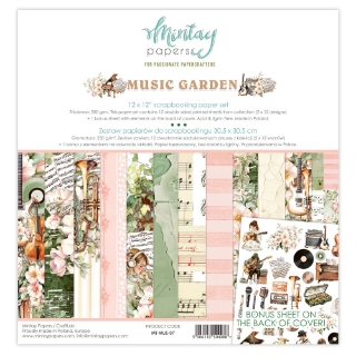 Picture of Mintay Papers Συλλογή Scrapbooking Διπλής Όψης 12'' X 12" - Music Garden  