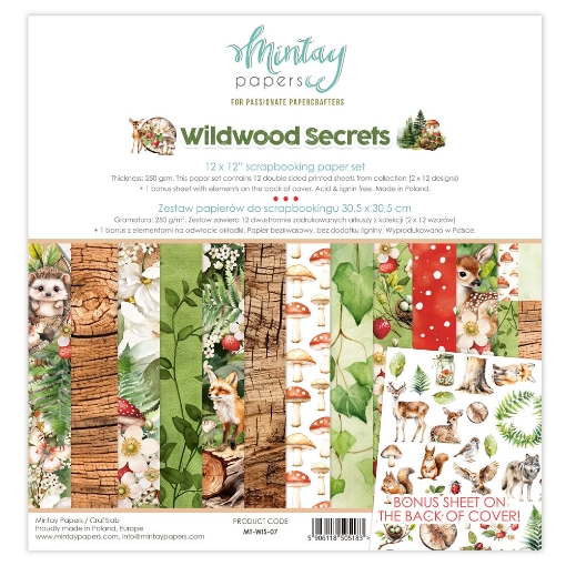 Picture of Mintay Papers Συλλογή Scrapbooking Διπλής Όψης 12'' X 12" - Wildwood Secrets  