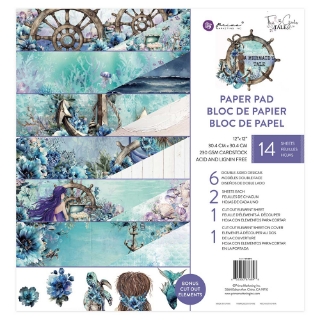 Picture of Prima Marketing Double-Sided Paper Pad | Χαρτιά Scrapbooking Διπλής Όψης 12" x 12" – A Mermaid’s Tale, 14 φύλλα