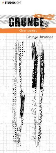 Picture of Studio Light Grunge 5.0 Collection Clear Stamps Set Σετ Διάφανες Σφραγίδες - NR. 222 Grunge Brushes, 2τεμ.