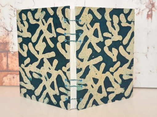 Picture of Journal Shop Handmade Hardcover Fabriano Artistico Xtra White Watercolor Journal 14 x 20 cm - Χειροποίητο Open Spine Journal με χαρτί 100% Βαμβάκι 300gsm, Black