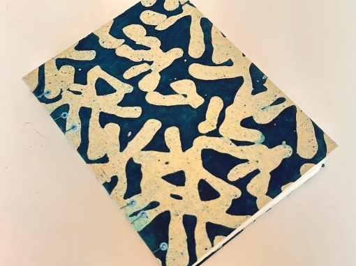 Picture of Journal Shop Χειροποίητο Coptic Watercolour Journal 14×20 cm – Fabriano Artistico Xtra White 300gsm (Blue)