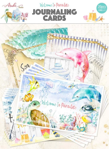 Picture of Asuka Studio Kawaii Κάρτες Journaling - Welcome to Paradise, 20τεμ.