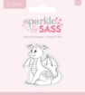Picture of Crafter's Companion Σετ με Διάφανες Σφραγίδες και Μήτρες Κοπής - Sparkle and Sass, Daisy the Dragon, 2τεμ. 