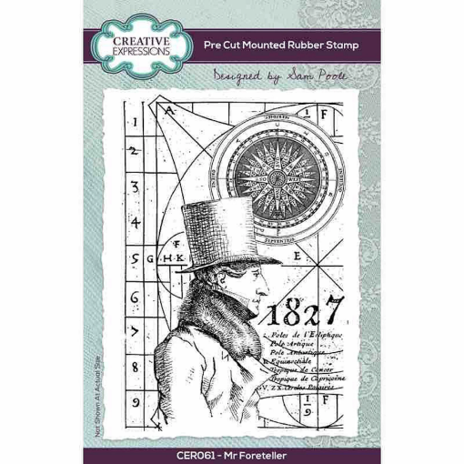 Picture of Creative Expressions Pre-Cut Rubber Stamp - Σφραγίδα Rubber 4" x 6" - Mr Foreteller