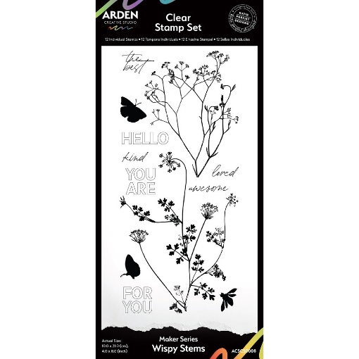 Picture of Arden Creative Studio Διάφανες Σφραγίδες - Maker Series, Wispy Stems, 12τεμ.  